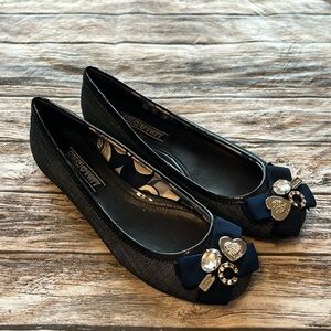 Coach Poppy Caper Blue Denim Ballet Flats 6.5